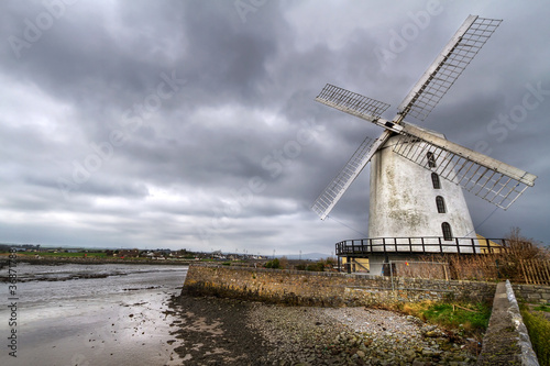 White Blenerville windmill in Tralee, Co. Kerry, Ireland