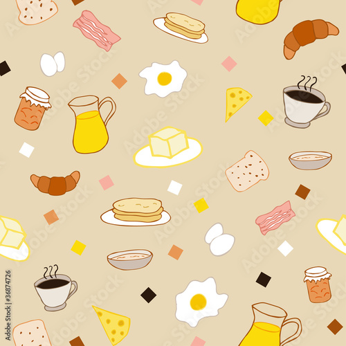 Colored breakfast theme