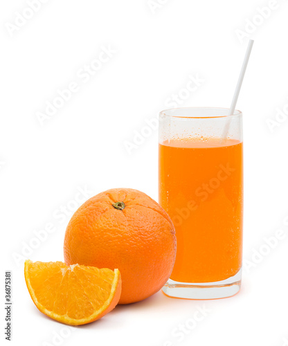 Orange fruit and cocktail