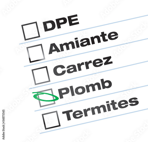 diagnostique immobilier - plomb, amiante, DPE ...