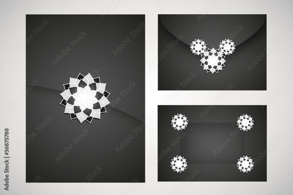 set black and white cards