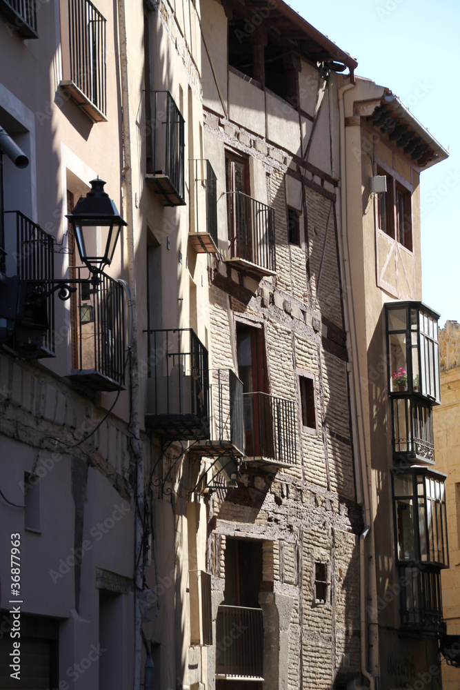 medieval streets of Segovia, Spain