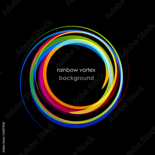 Rainbow Vortex Background # Vector