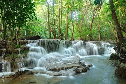 Hui Mea Khamin Waterfall, Kanchanabury, Thailand photo