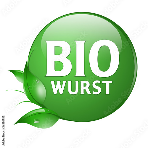 Foto bio wurst button öko
