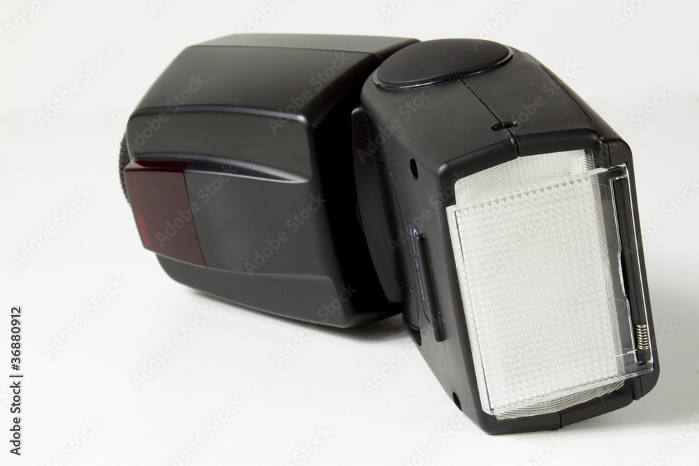 Lampa fotograficzna na białym tle Lampa fotograficzna na białym tle