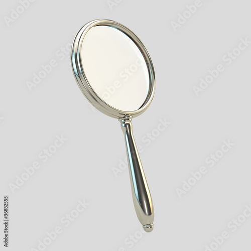 Magnifying glass isolated o...