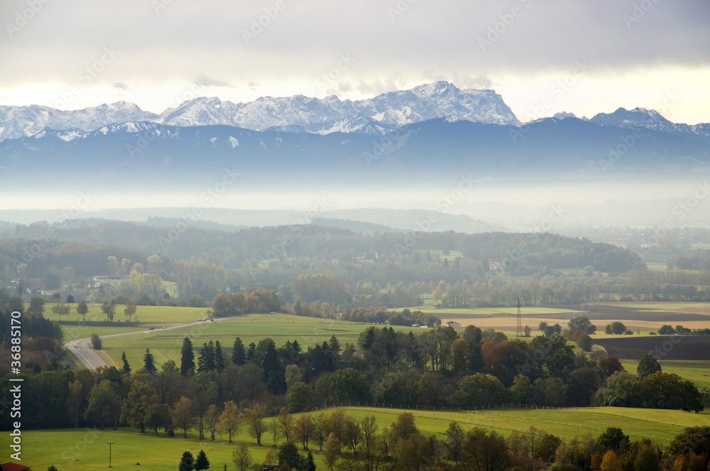 View to the Alps