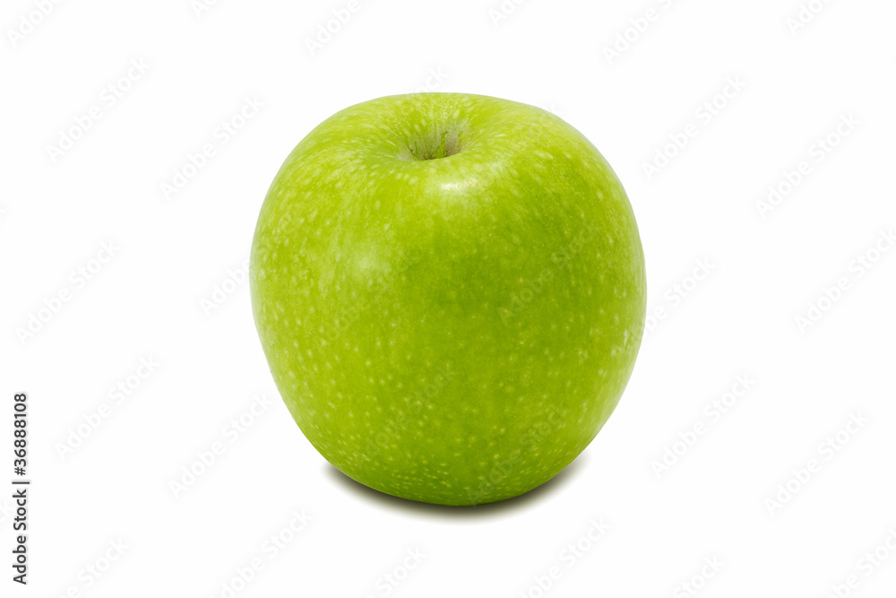Green apple, isolated on white background Green apple, isolated on white background