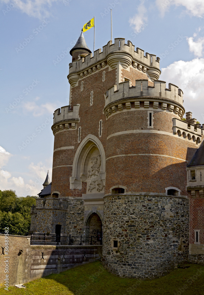 Gaasbeek Castle main entrance