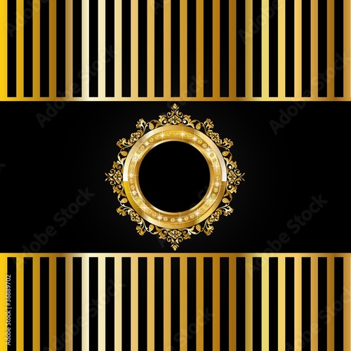 Golden vip background