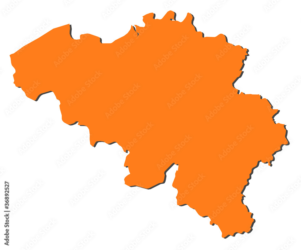 Obraz premium Map of Belgium