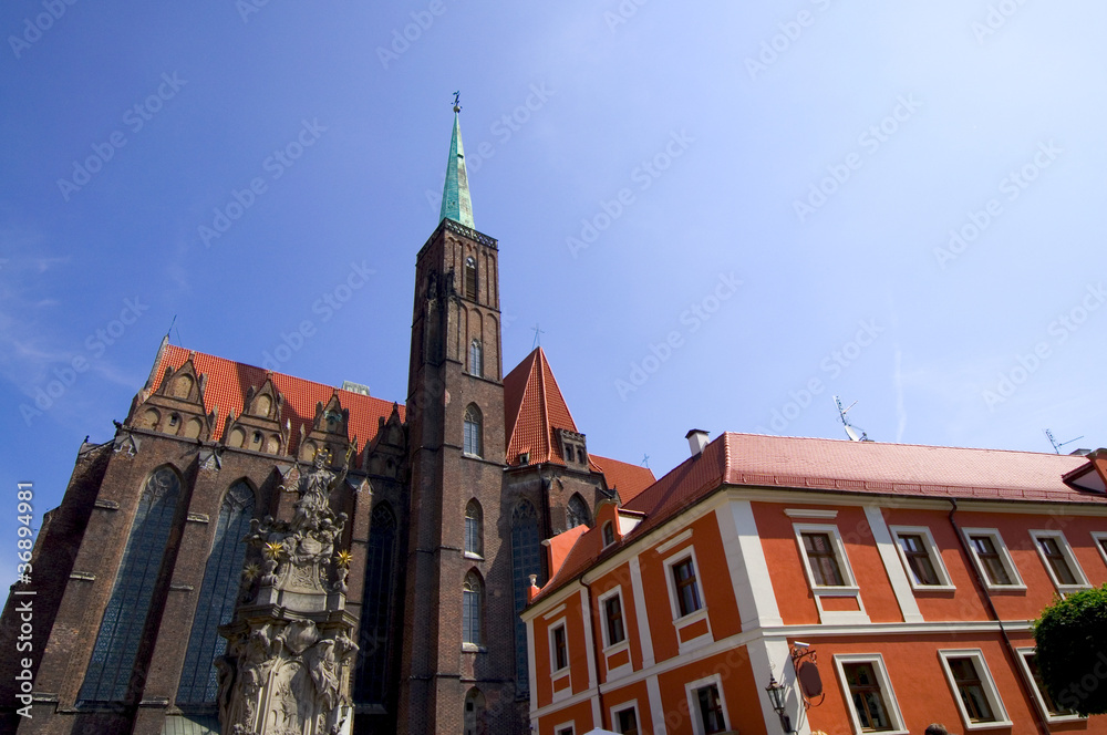 Obraz premium Kreuzkirche - Dominsel - Bresau - Polen
