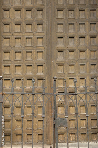Ghotic doors to old church