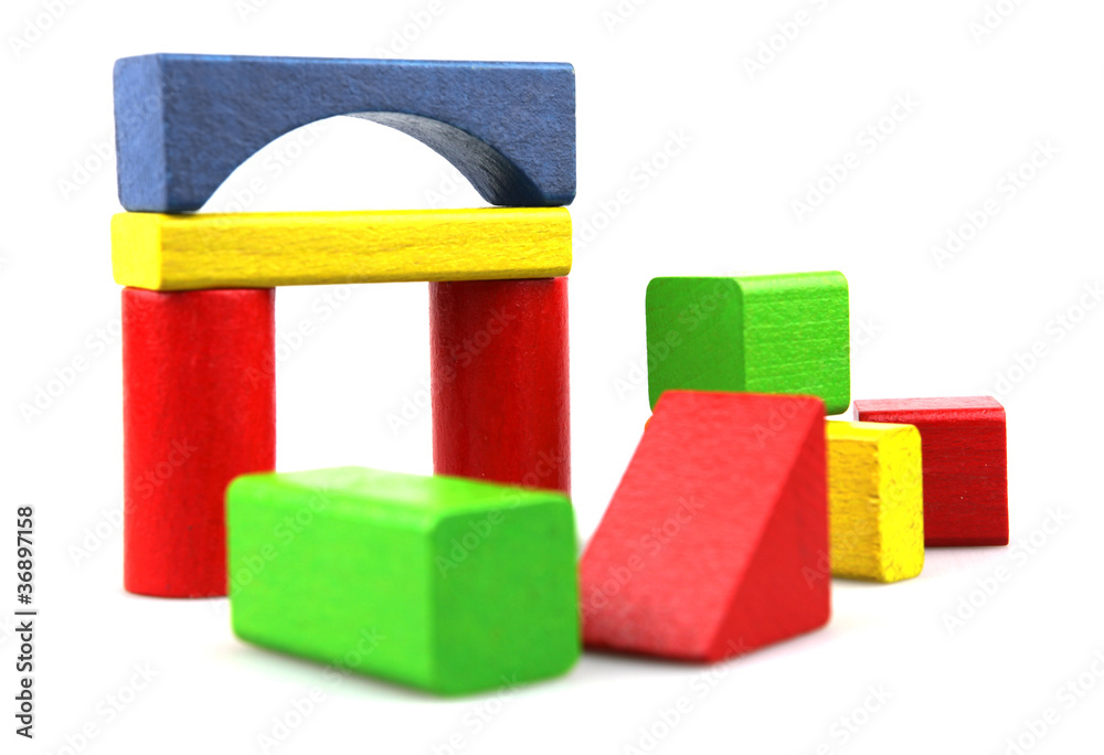 Wooden building blocks Wooden building blocks