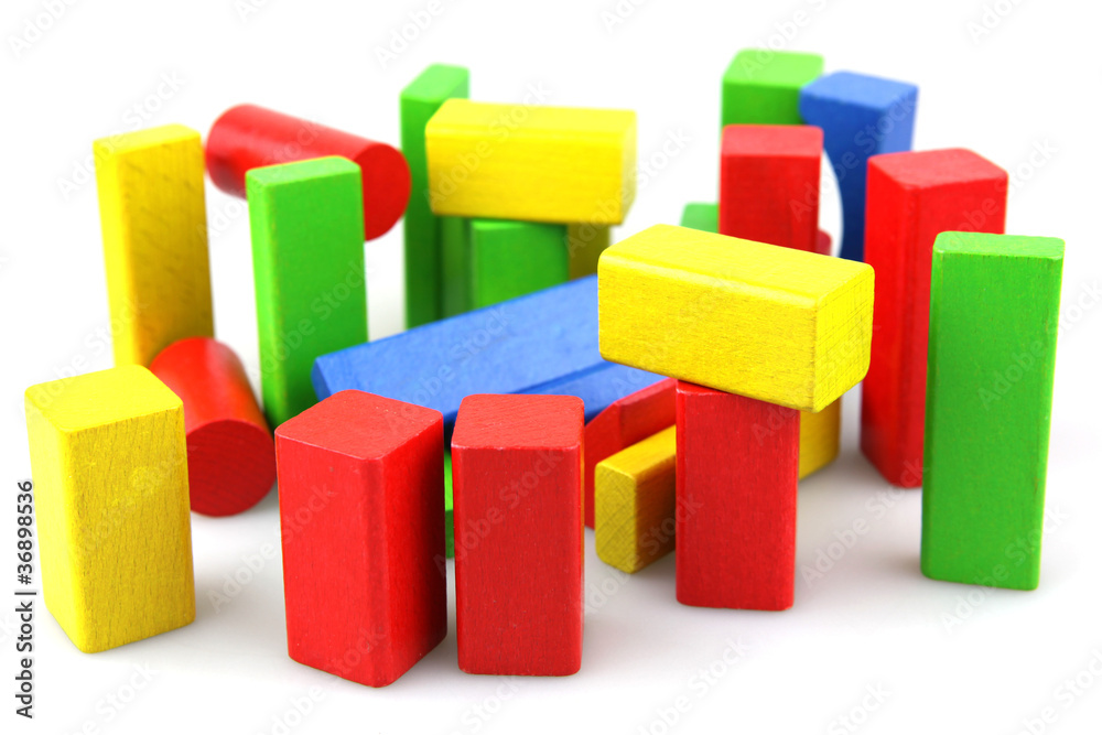 Wooden building blocks Wooden building blocks