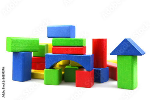 Wooden building blocks