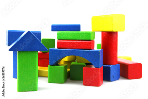 Wooden building blocks