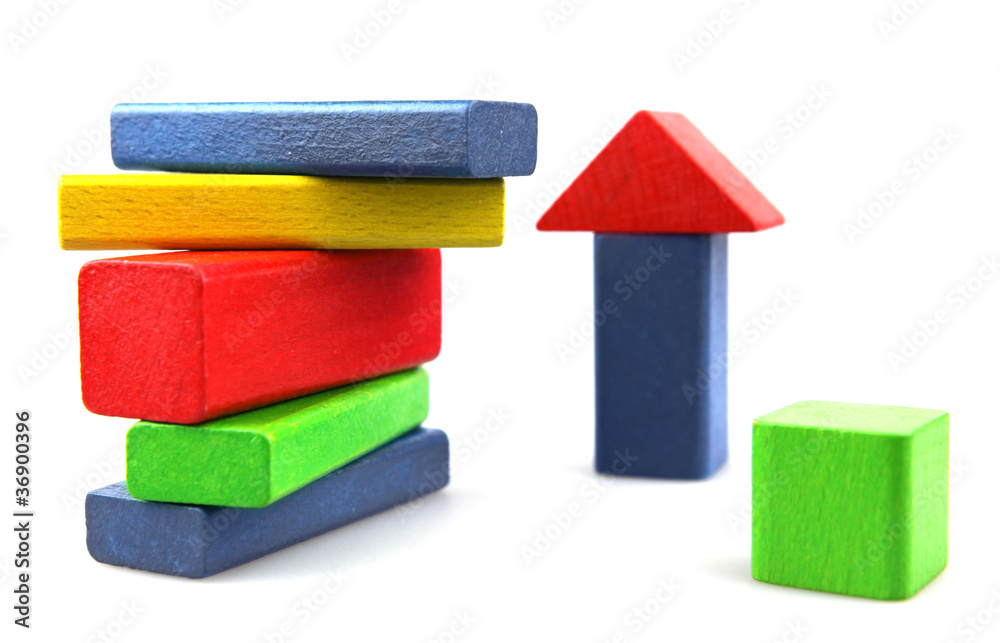 Wooden building blocks Wooden building blocks