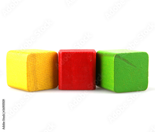 Wooden building blocks