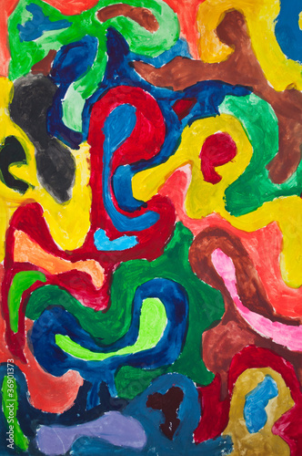 Image of multicolored painting