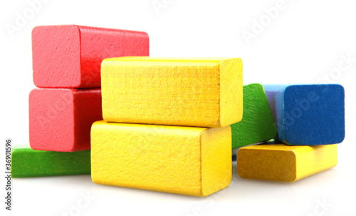 Wooden building blocks