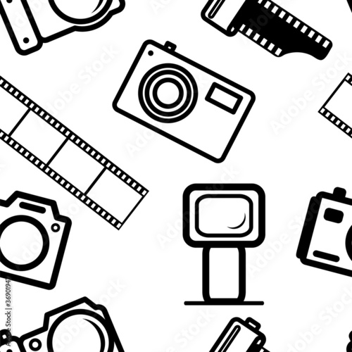 seamless background, of digital cameras
