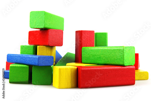 Wooden building blocks