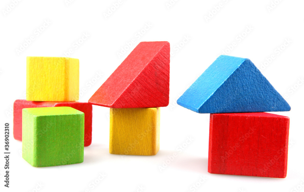 Wooden building blocks Wooden building blocks