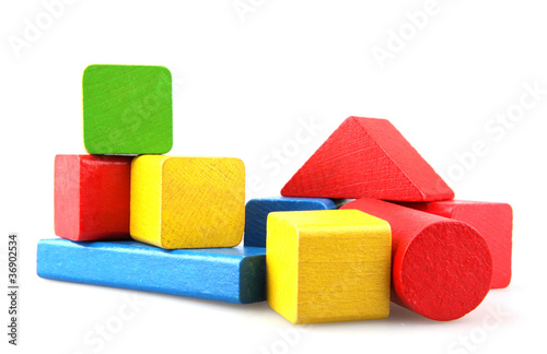 Wooden building blocks