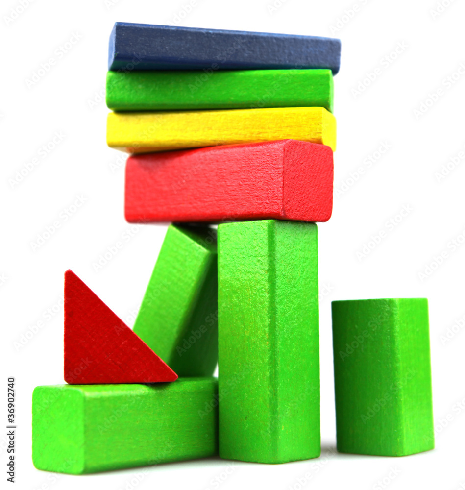 Wooden building blocks Wooden building blocks