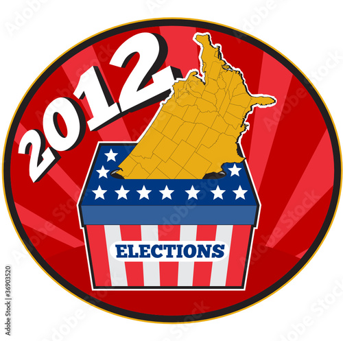 American Elections ballot box map 2012