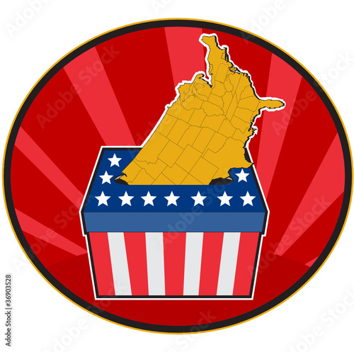 American Elections ballot box map