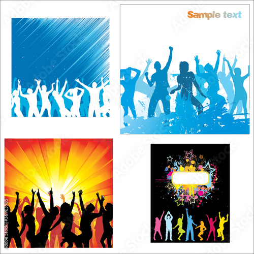 Set Posters of dancing girls and boys