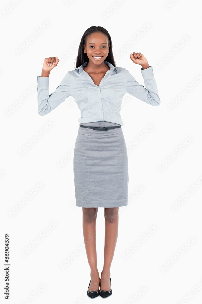 Portrait of a cheerful businesswoman Portrait of a cheerful businesswoman