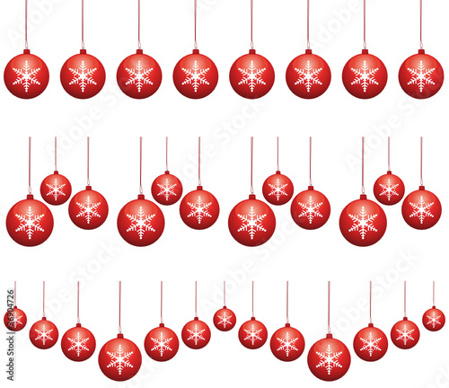 Christmas ornaments garlands.