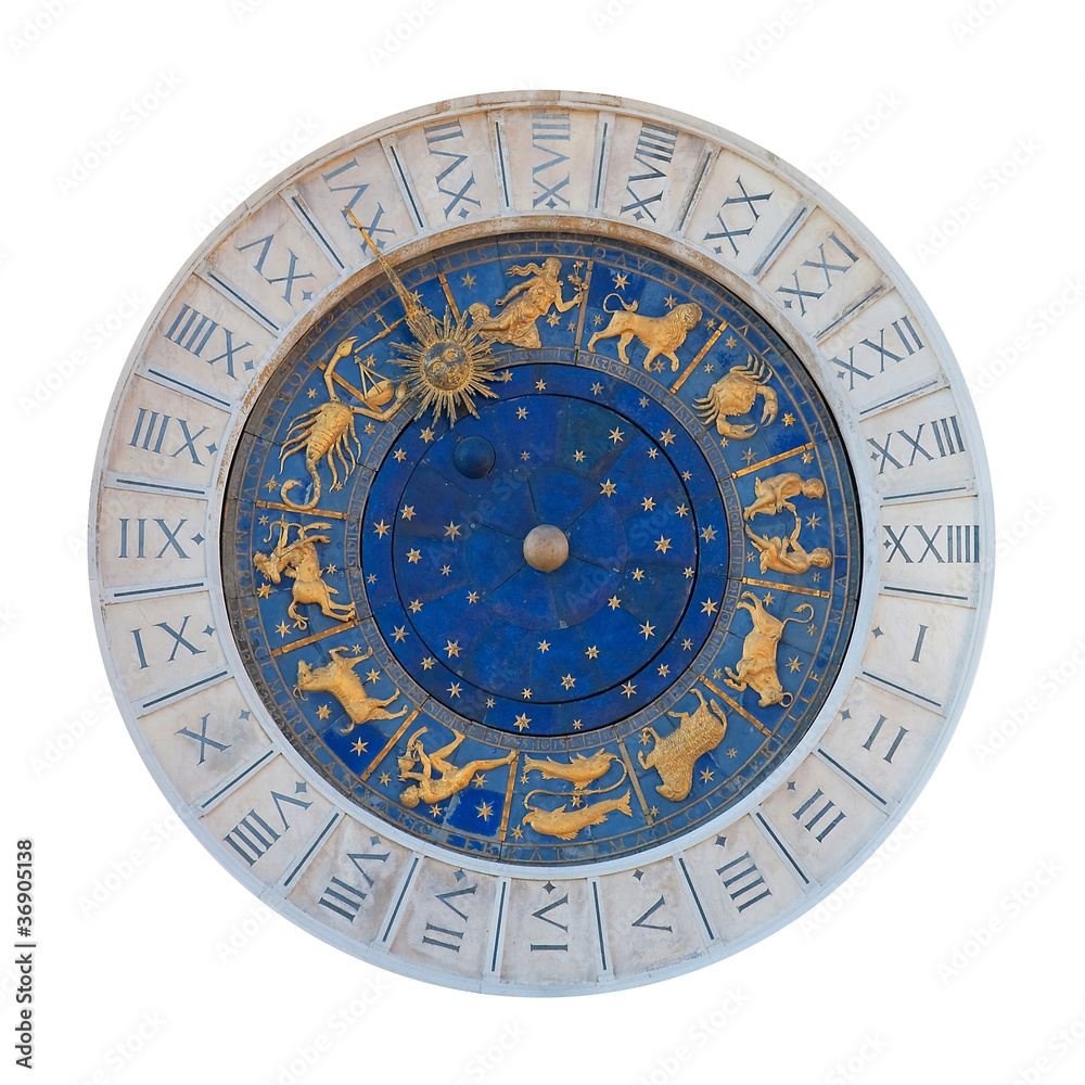 Fototapeta premium Astronomical clock with statues. Venice, Italy.