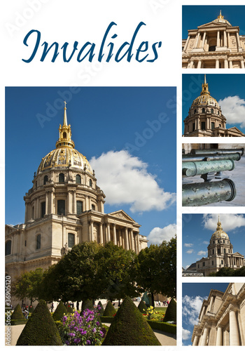Canvas Print composition invalides à Paris