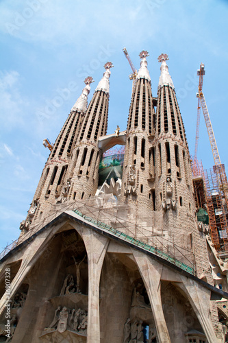BARCELONA, SPAIN - May 23: La Sagrada Familia - the impressive c