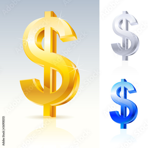 Abstract dollar sign