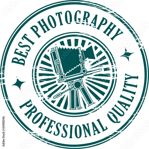 Stamp with the text professional photography inside
