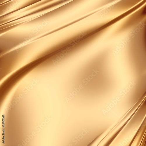 Smooth golden satin