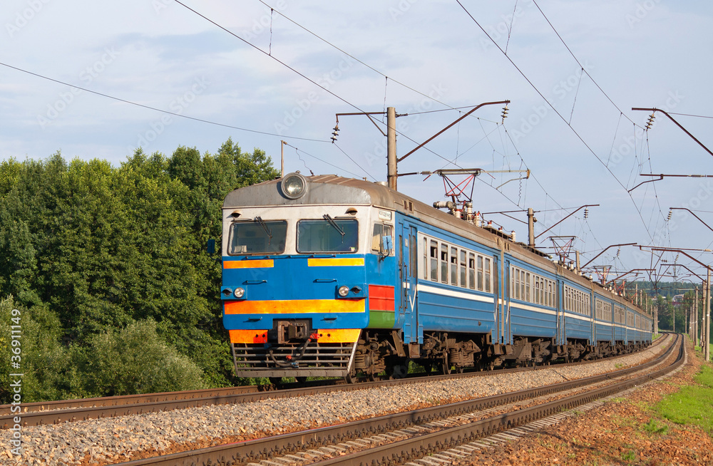 Suburban train in Belarus