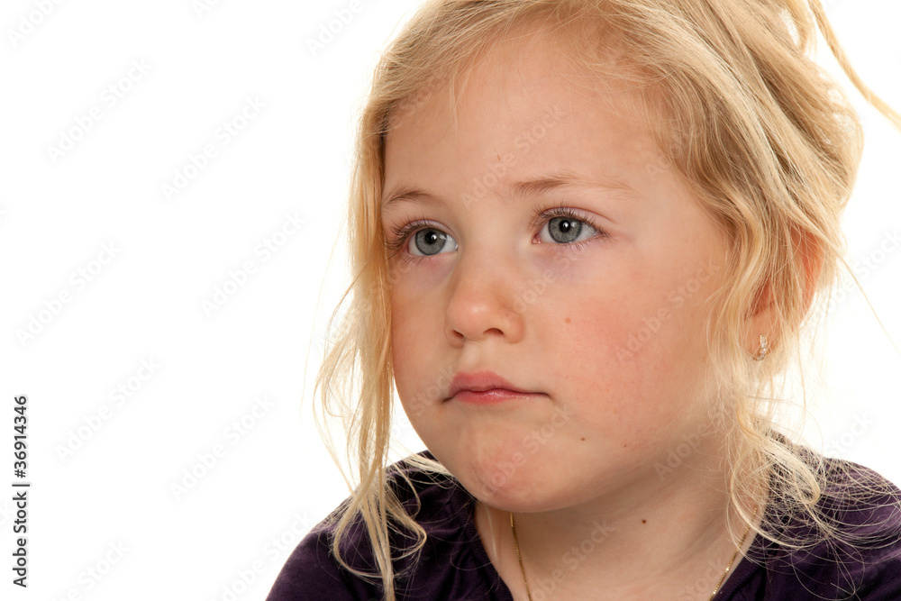 Portrait eines kleinen Mädchens.
