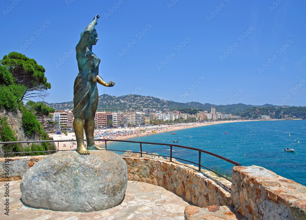Lloret de Mar an der spanischen Costa Brava Stock Photo Adobe Stock
