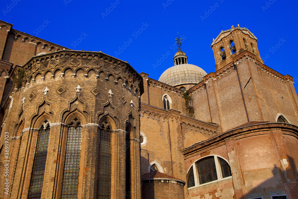 iitalie,venise : san marco, campo s. giovanni e paolo : église