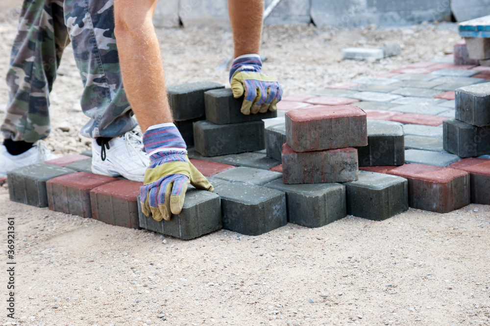 brick paver working brick paver working