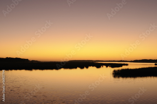 Salt Marsh at Sunset