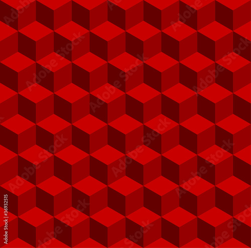 Isometric pattern in three red color tones