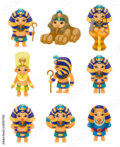 cartoon pharaoh icon